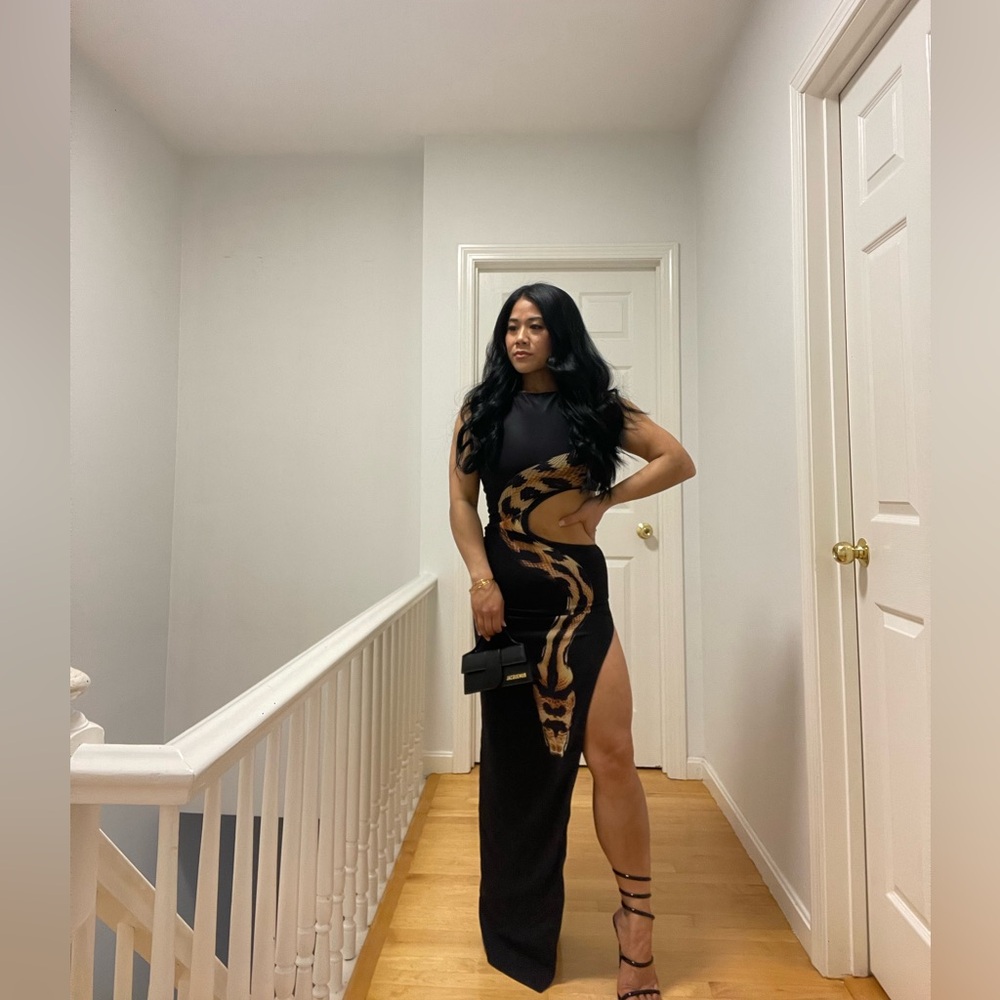 Viper Cut Out Detail Maxi Dress